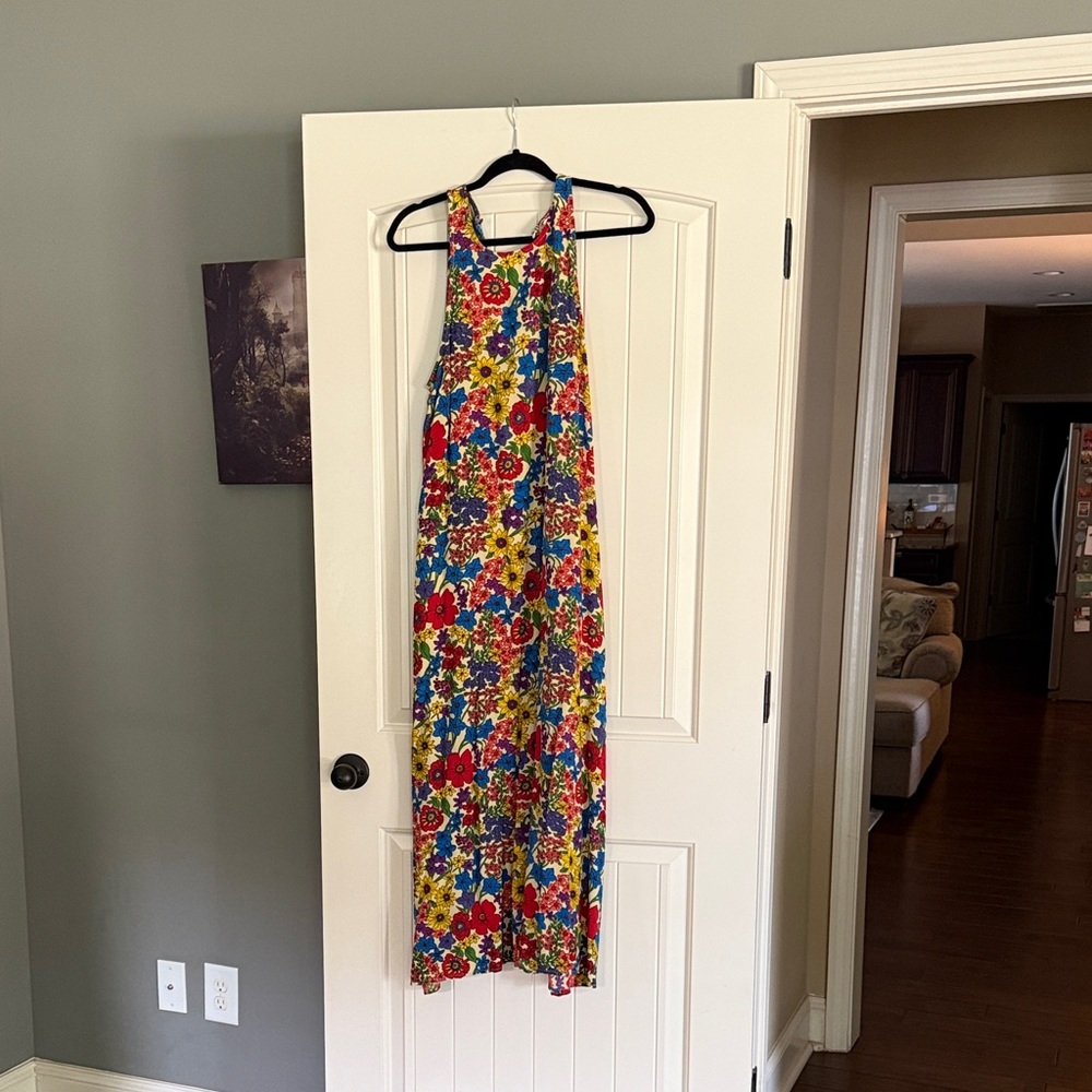 NATURAL LIFE Floral Maxi Dress - Blue, Red, Yellow